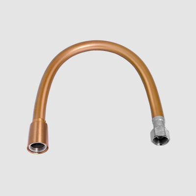 Clou Flexible de raccordement 30cm pvc 2x filetage intérieur 3/8" bronze brossé PVD