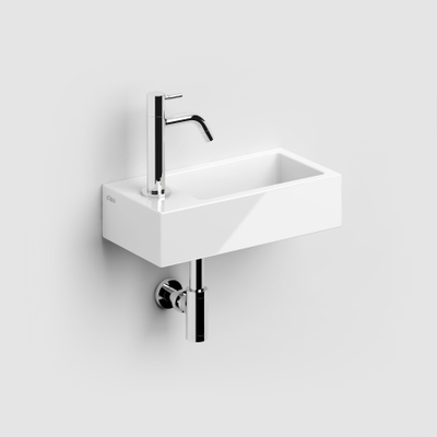 Clou Flush 3 lave-mains 36x18x9cm trou de robinet à gauche Céramique Blanc
