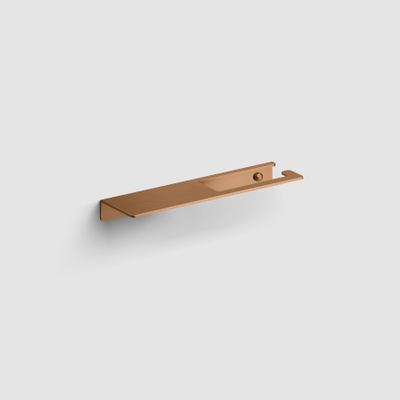 Clou Fold Porte-rouleau de papier toilette sans couvercle bronze brossé PVD