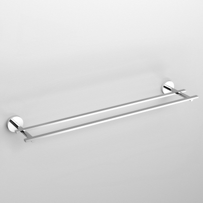 Clou Flat handdoekrek 60cm dubbel Chroom