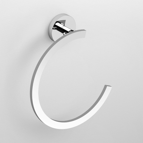 Clou Flat anneau porte-serviettes 16,2x18,8x4cm Chrome SW9756
