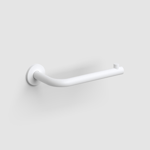 Clou Kaldur porte-rouleau de papier toilette forme L sans clapet blanc mat SW917314