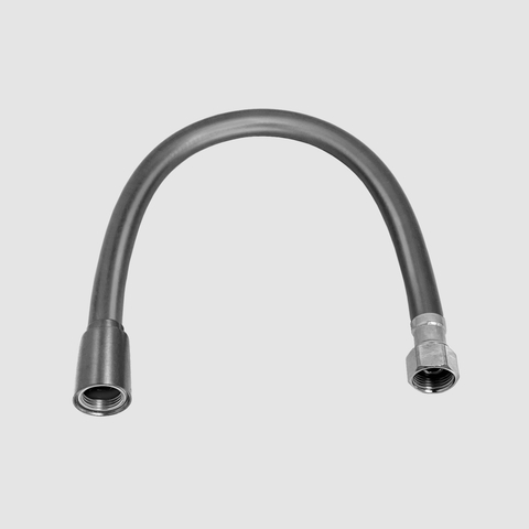 Clou Tuyau de raccordement 30cm pvc2x filetage intérieur 3/8"gunm. brossé PVD SW1119309