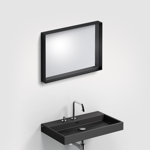 Clou Look at Me miroir – rectangle – 70 x 50 cm – sans éclairage – Noir mat SW417053
