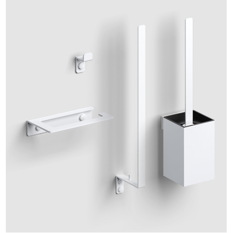 Clou Fold ensemble d’accessoires de toilettes blanc mat SW809561