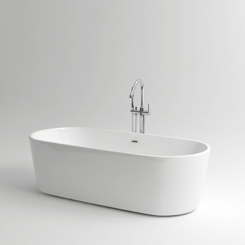 Clou Xo vrijstaande badmengkraan type 7 met handdouche chroom SHOWROOMMODEL SHOW25443