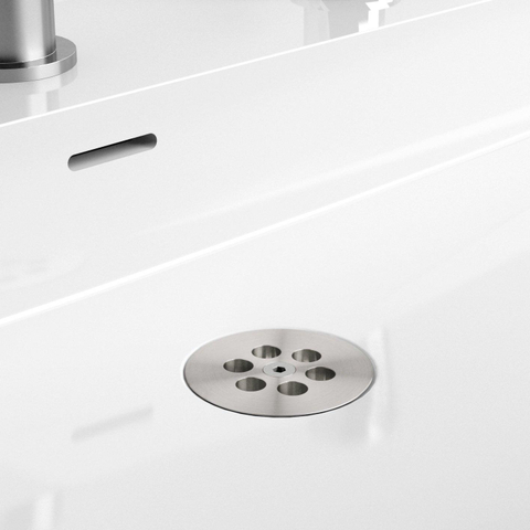 Clou Wash Me bouchon pour obturateur d'eau en silicone inox brossé SW9442