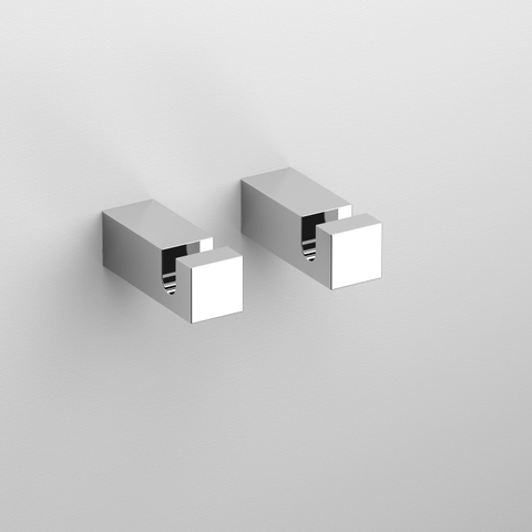 Clou Quadria patère 1.4x1.4x4cm Chrome SW9774