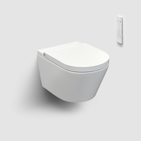 Clou Clever douche-wc – verwarmde zitting & föhn – 57 cm – glans wit SW1242493