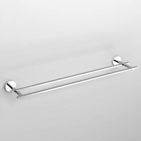Clou Flat porte-serviettes 60cm double Chrome SW9754