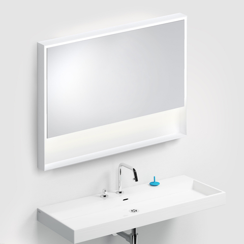 Clou Look at Me spiegel – rechthoek – 110x80 cm – indirecte LED rondom – Wit mat SW417036