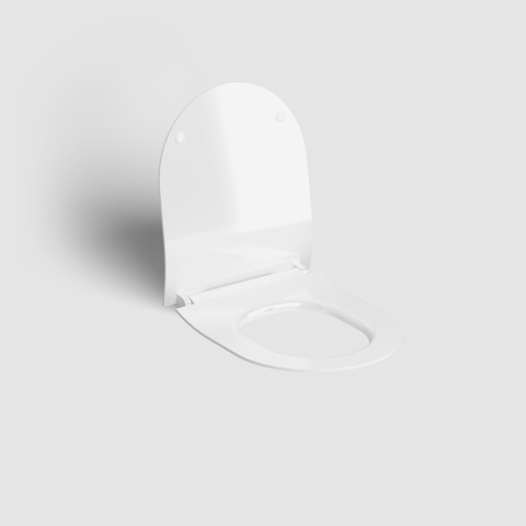 Clou New Hammock WC suspendu – compact – sans bride – profondeur 49 cm – avec abattant fin (slim) softclose – blanc brillant SW1471433