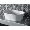 Crosstone Liske opbouwwastafel 38x52.5x15cm 0 kraangaten ovaal Solid Surface wit mat SW96959 Crosstone Liske opbouwwastafel 38x52.5x15cm 0 kraangaten ovaal Solid Surface wit mat SW96959