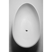 Crosstone Max baignoire îlot 176x96x51cm ovale Solid Surface blanc mat SW96969