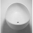 Crosstone Max baignoire îlot 176x96x51cm ovale Solid Surface blanc mat SW96969