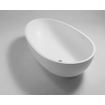 Crosstone Max baignoire îlot 176x96x51cm ovale Solid Surface blanc mat SW96969