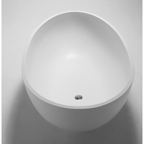 Crosstone Max baignoire îlot 176x96x51cm ovale Solid Surface blanc mat SW96969