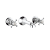 Ensemble de robinet Crosswater Belgravia - encastrable - 3 trous - poignée croix - 14,1 cm bec - chrome SW24294