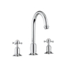 Crosswater Belgravia Mitigeur de lavabo - haut - 3 trous - croisillon - chrome SW24296