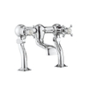 Crosswater Belgravia Crosshead Robinet de baignoire - montage apparent - bec 16,5 cm - laiton brossé SW24313