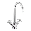 Crosswater Belgravia Keukenkraan - kruisgreep hoogglans - chroom SW24362