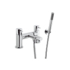 Crosswater Kai Lever robinet de baignoire sur pied 2 trous avec ensemble de douchette chrome SW24526