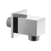 Crosswater Square Wandaansluitbocht - hoogglans chroom SW24727
