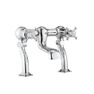 Robinet baignoire Crosswater Belgravia Crosshead - à poser - 16,5 cm bec - laiton brossé SW24313