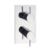 Crosswater Kai inbouwdouchekraan thermostatisch 2 weg staand chroom SW640064