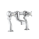 Robinet baignoire Crosswater Belgravia Crosshead - à poser - 16,5 cm bec - laiton brossé SW24313