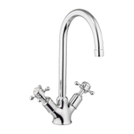 Crosswater Belgravia Keukenkraan - kruisgreep hoogglans - chroom SW24362