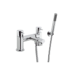 Crosswater Kai Lever robinet de baignoire sur pied 2 trous avec set de douchette chrome SW24526