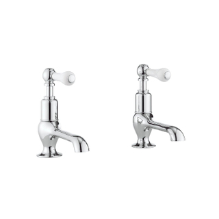 Robinetterie lavabo Crosswater Belgravia - froid/chaud - 2 trous - levier - chrome