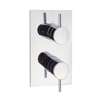 Crosswater Kai inbouwdouchekraan thermostatisch 2 weg staand chroom