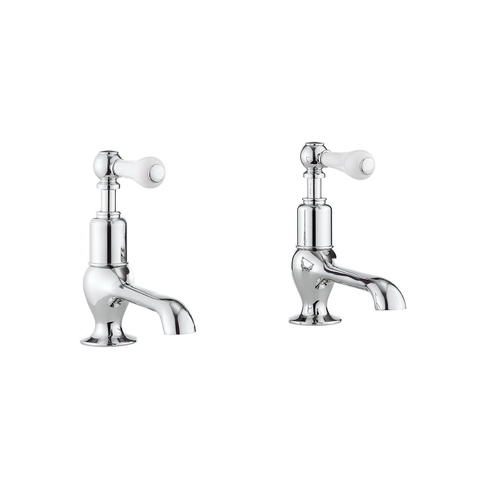 Crosswater Belgravia Wastafelkranen - koud /warm - 2 gats - hendel - hoogglans chroom SW24299