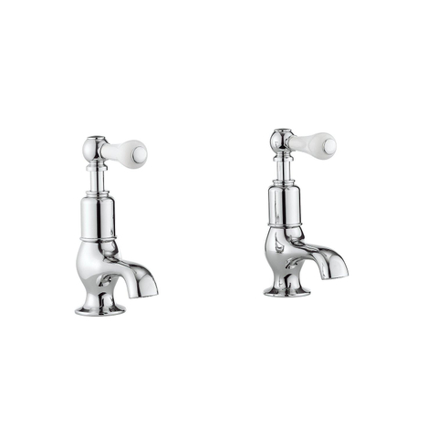 Crosswater Belgravia Wastafelkranen - medium koud/ warm - 2 gats - hendel - hoogglans chroom SW24304