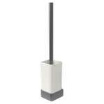 Haceka Aline Garniture de balai de WC Aluminium Brossé Gris SW213393