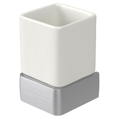 Haceka Aline Glashouder aluminium Geborsteld Aluminium