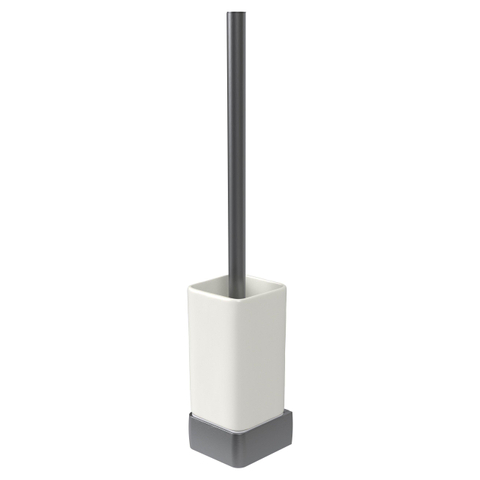 Haceka Aline Garniture de balai de WC Aluminium Brossé Gris SW213393