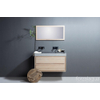 Forzalaqua Todi Meuble sous lavabo 180x51X50cm sans poignées 2 tiroirs Smoke chêne massif SW67397 Forzalaqua Todi Meuble sous lavabo 180x51X50cm sans poignées 2 tiroirs Smoke chêne massif SW67397