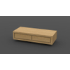 Forzalaqua Gela Meuble sous lavabo 120x51x25cm sans poignées 2 tiroirs Oyster chêne massif SW66891 Forzalaqua Gela Meuble sous lavabo 120x51x25cm sans poignées 2 tiroirs Oyster chêne massif SW66891