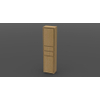 Forzalaqua Todi Armoire colonne haute 40x35x180cm sans poignées 2 portes avec 2 tiroirs Silver grey chêne massif SW67546 Forzalaqua Todi Armoire colonne haute 40x35x180cm sans poignées 2 portes avec 2 tiroirs Silver grey chêne massif SW67546
