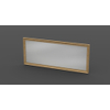 Forzalaqua Todi spiegel 40X40X2cm Charcoal massief eiken SW67621 Forzalaqua Todi spiegel 40X40X2cm Charcoal massief eiken SW67621