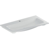 Geberit ICon meubelwastafel - 90x48x13cm - 1 wasbak - 1 kraangat Midden - zonder overloopgat - keramiek - glans wit SW546799