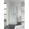 Bruynzeel Cilo douchecabine kwartrond 90x90x195cm zilver glans profiel helder glas GA45510 Bruynzeel Cilo douchecabine kwartrond 90x90x195cm zilver glans profiel helder glas GA45510