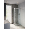 Bruynzeel Cilo hoekinstap 90x90x195cm compleet zilver glans profiel helder glas GA41913 Bruynzeel Cilo hoekinstap 90x90x195cm compleet zilver glans profiel helder glas GA41913