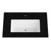Bruynzeel wastafel 71x51cm graniet met kraangat zwart wit GA18592 Bruynzeel wastafel 71x51cm graniet met kraangat zwart wit GA18592
