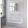 Bruynzeel Bando badmeubelset 120x55x45cm met spiegel aluminium greeplijst glans wit GA71521 Bruynzeel Bando badmeubelset 120x55x45cm met spiegel aluminium greeplijst glans wit GA71521