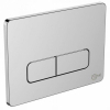 Ideal standard bedieningsplaat 23x17cm softedge tweeknops chroom SW76753 Ideal standard bedieningsplaat 23x17cm softedge tweeknops chroom SW76753