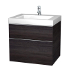 Royal Plaza Violin Meuble sous lavabo 69x60cm avec 2 tiroirs Chêne foncé GA42196 Royal Plaza Violin Meuble sous lavabo 69x60cm avec 2 tiroirs Chêne foncé GA42196